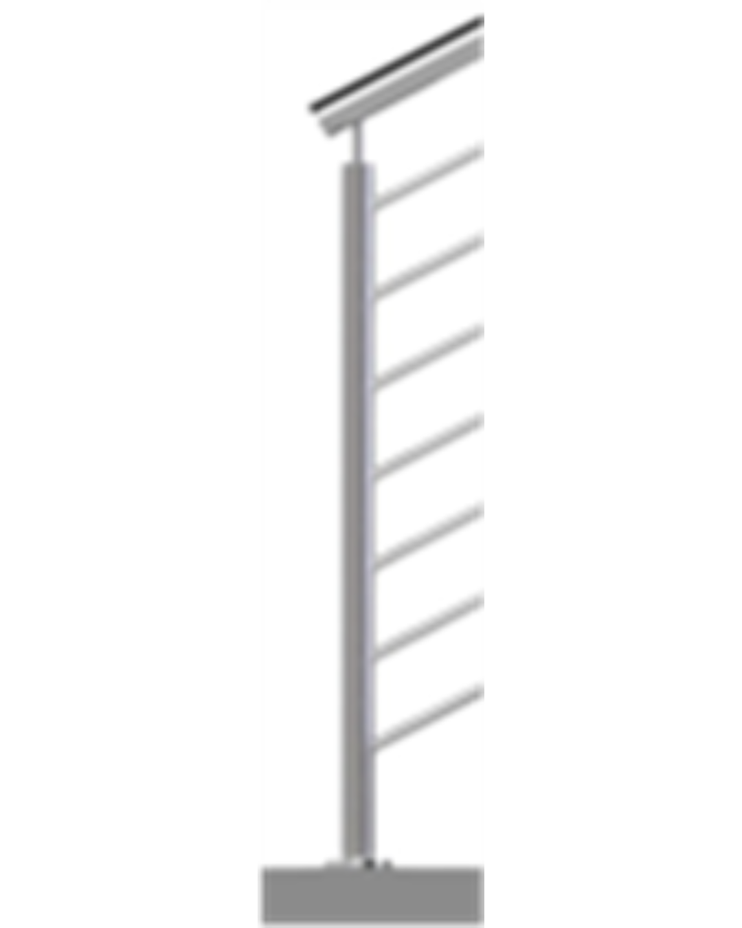 Tube Stair End Posts